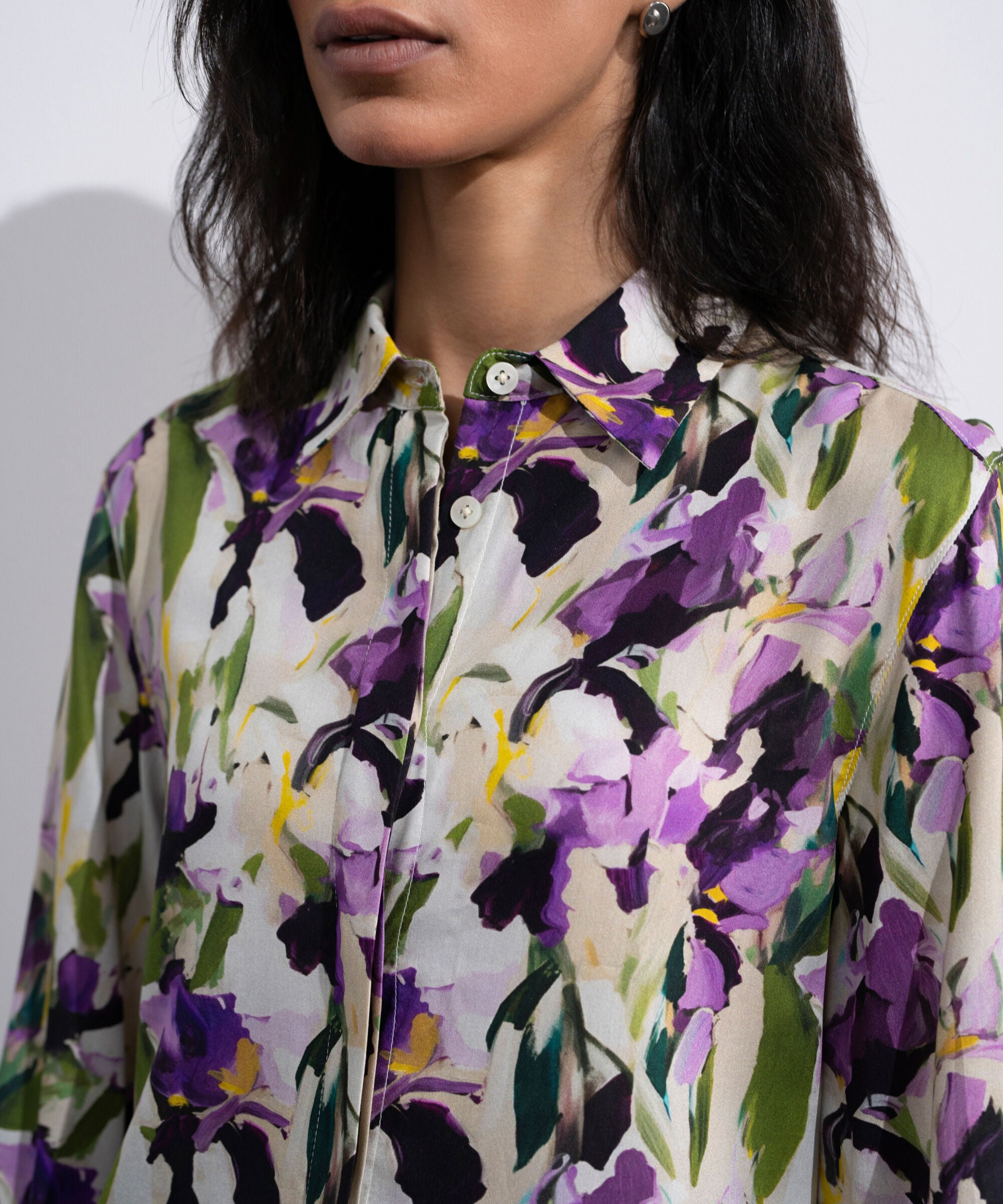 Printed Button-Through Shirt WTOPV0826015