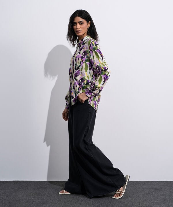 Printed Button-Through Shirt