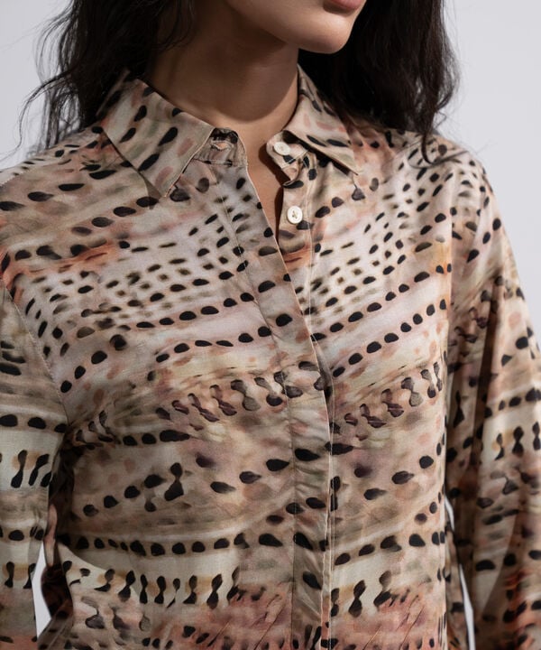 Printed Button-Through Shirt