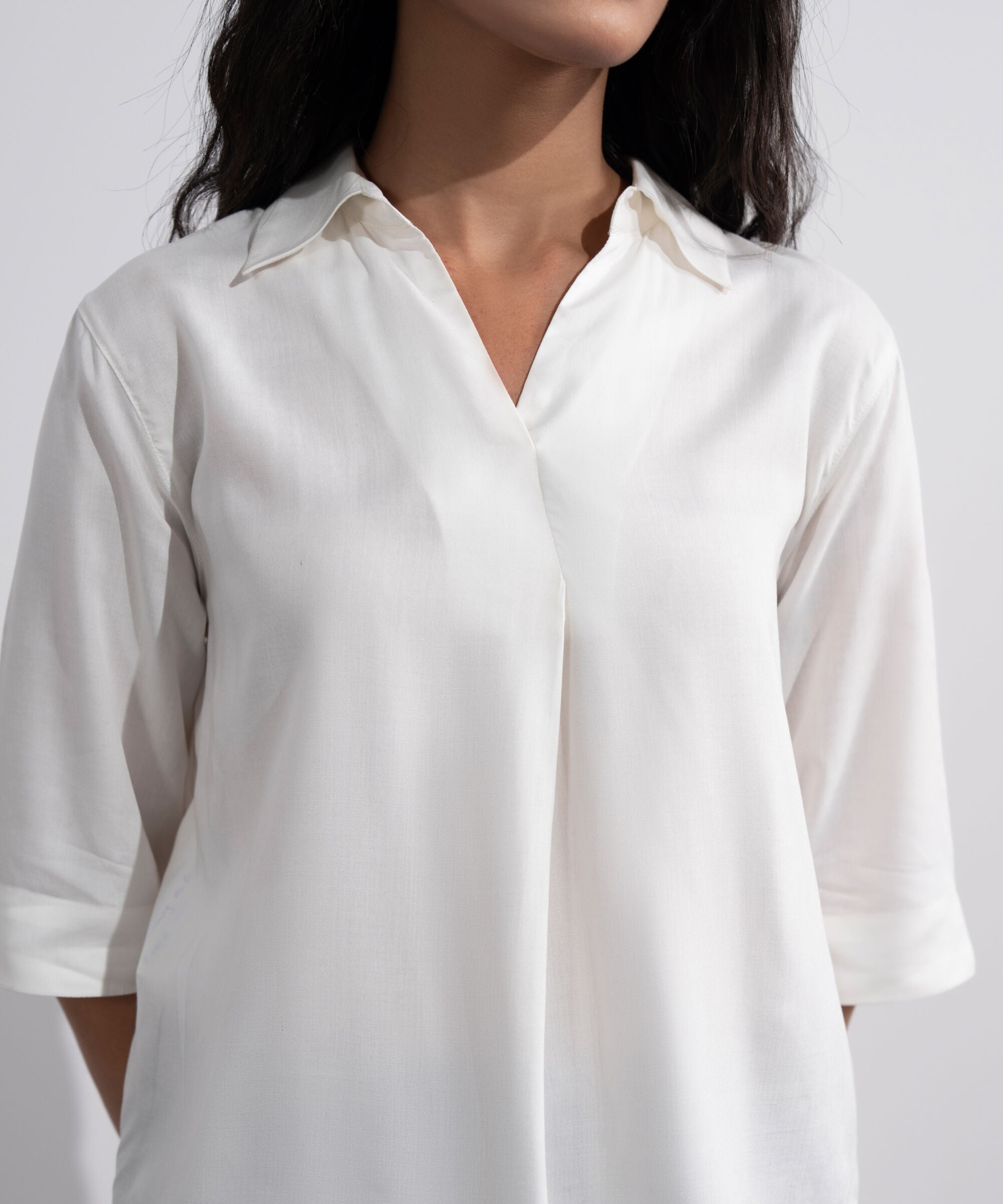 V-Neck Flowy Top WTOPV0826017