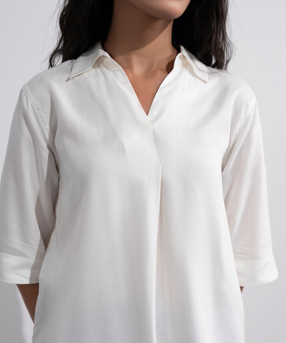 V-Neck Flowy Top WTOPV0826017