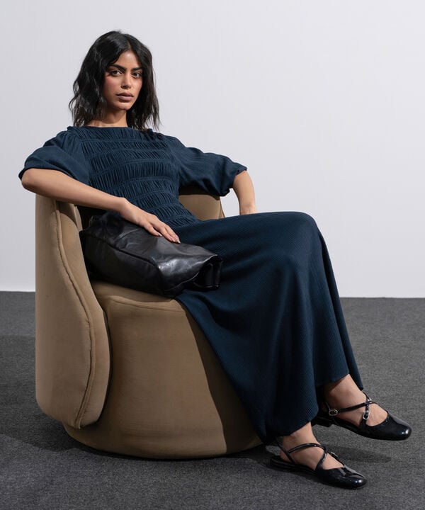 Smocked Seersucker Dress