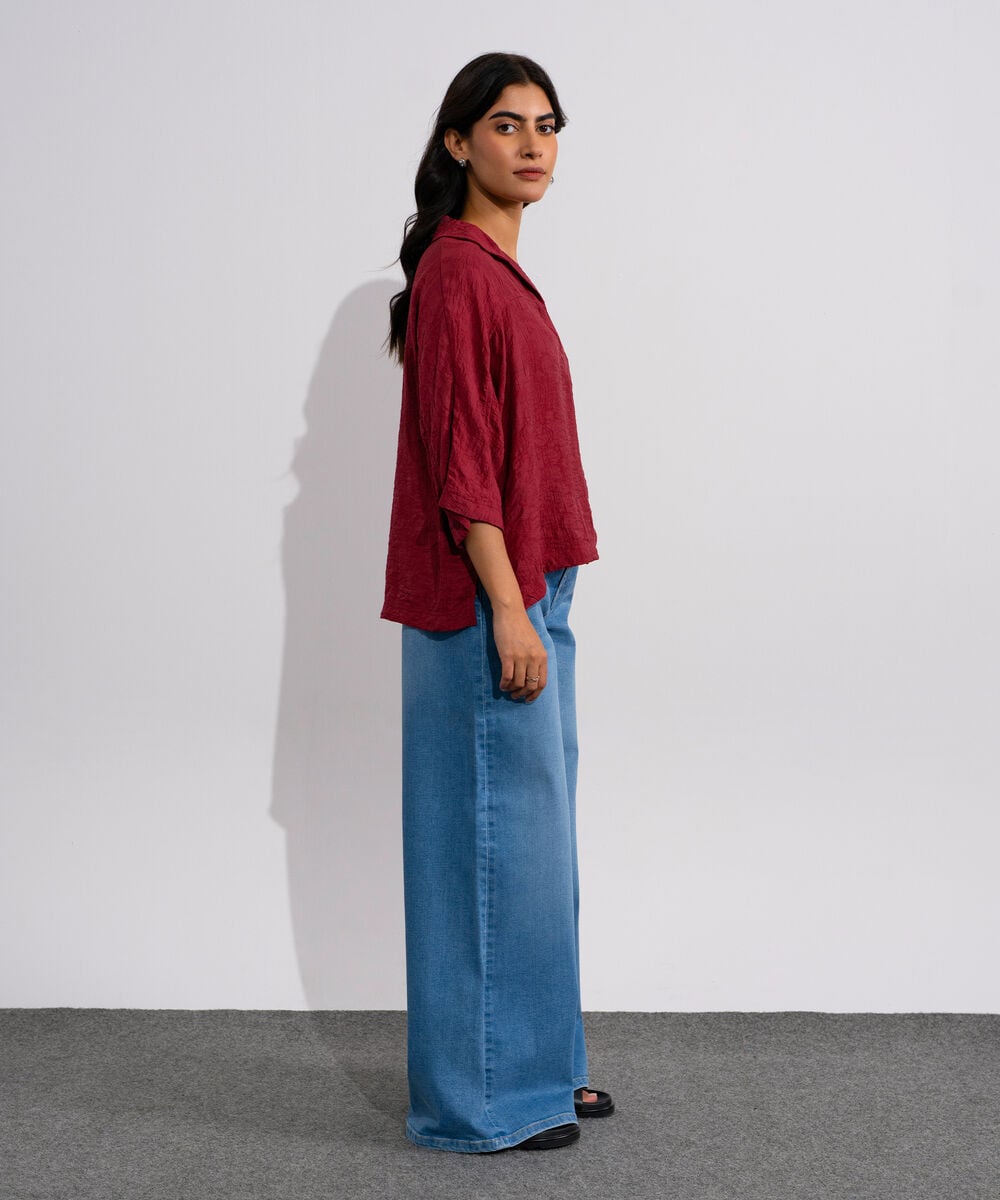 Loose Fit Top With Kimono Sleeves WTOPV0826025