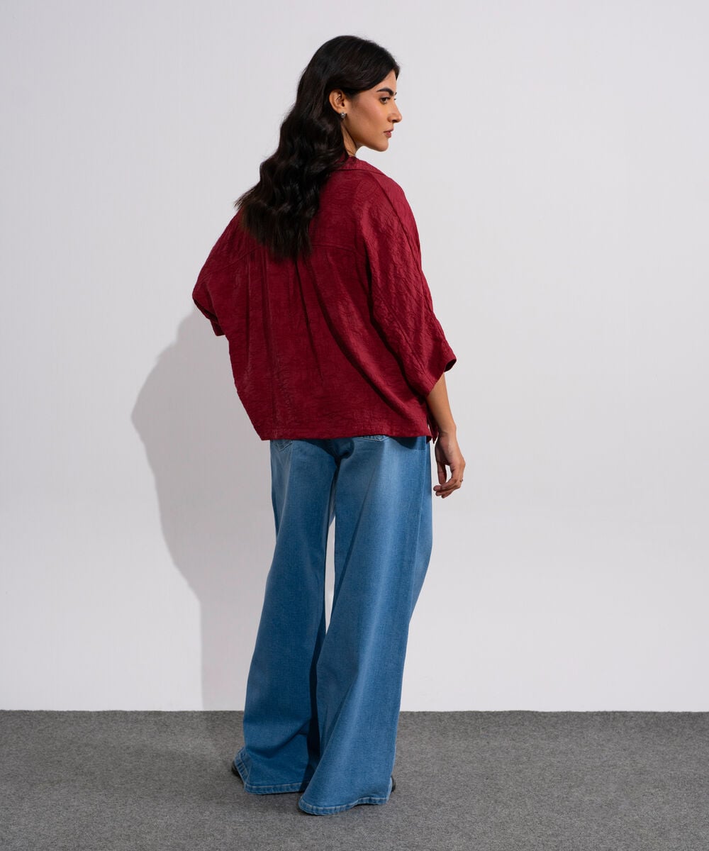 Loose Fit Top With Kimono Sleeves WTOPV0826025