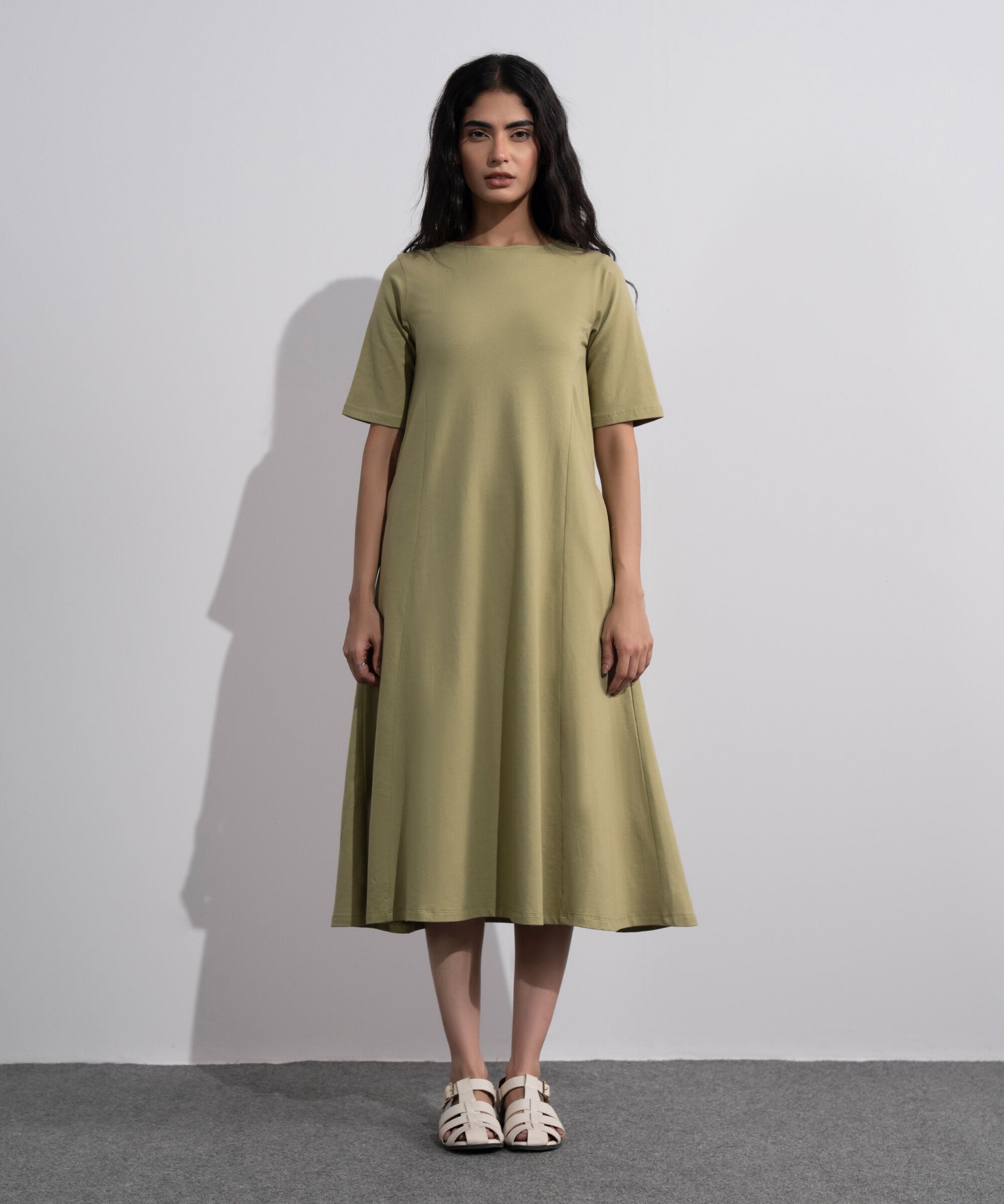 Panelled Midi Dress WTOPV0826042
