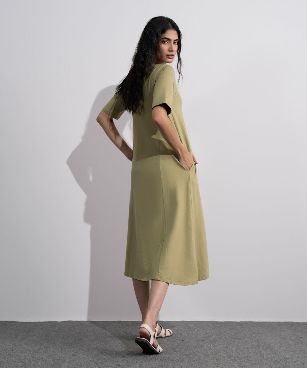 Panelled Midi Dress WTOPV0826042