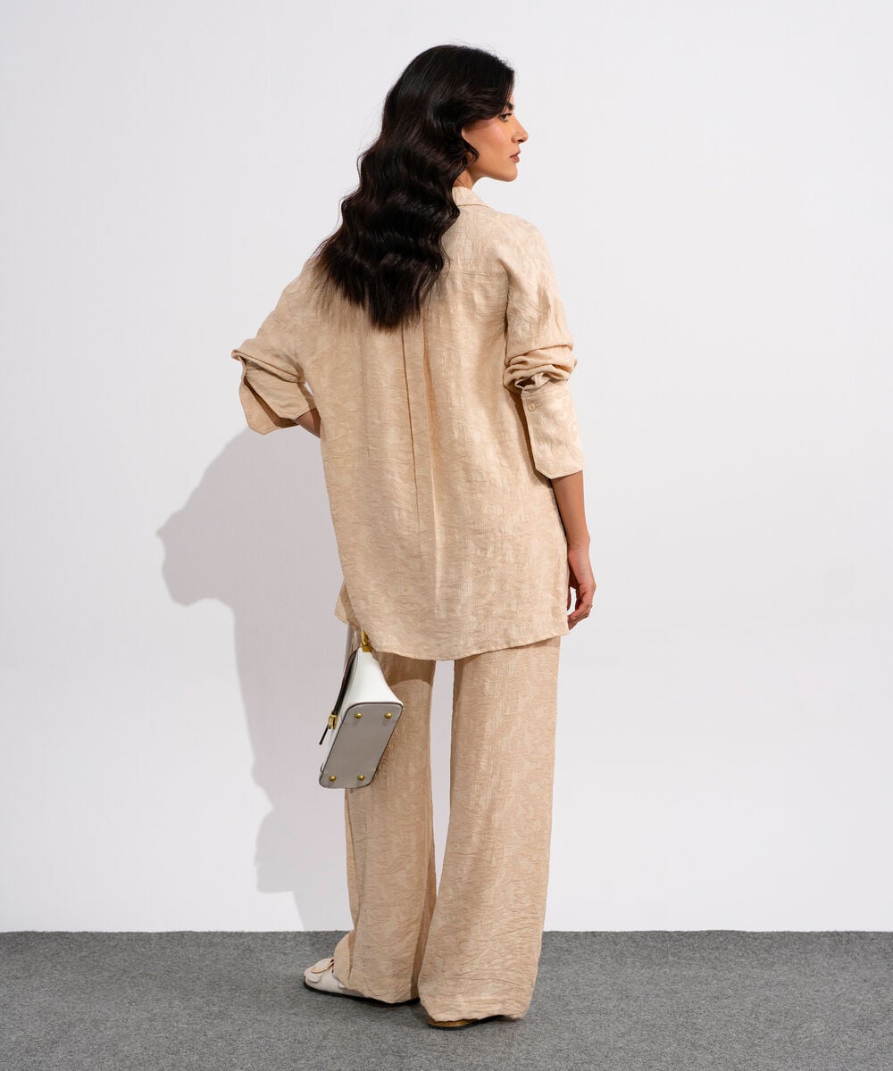 Textured V- Neck Top WTOPV0826045