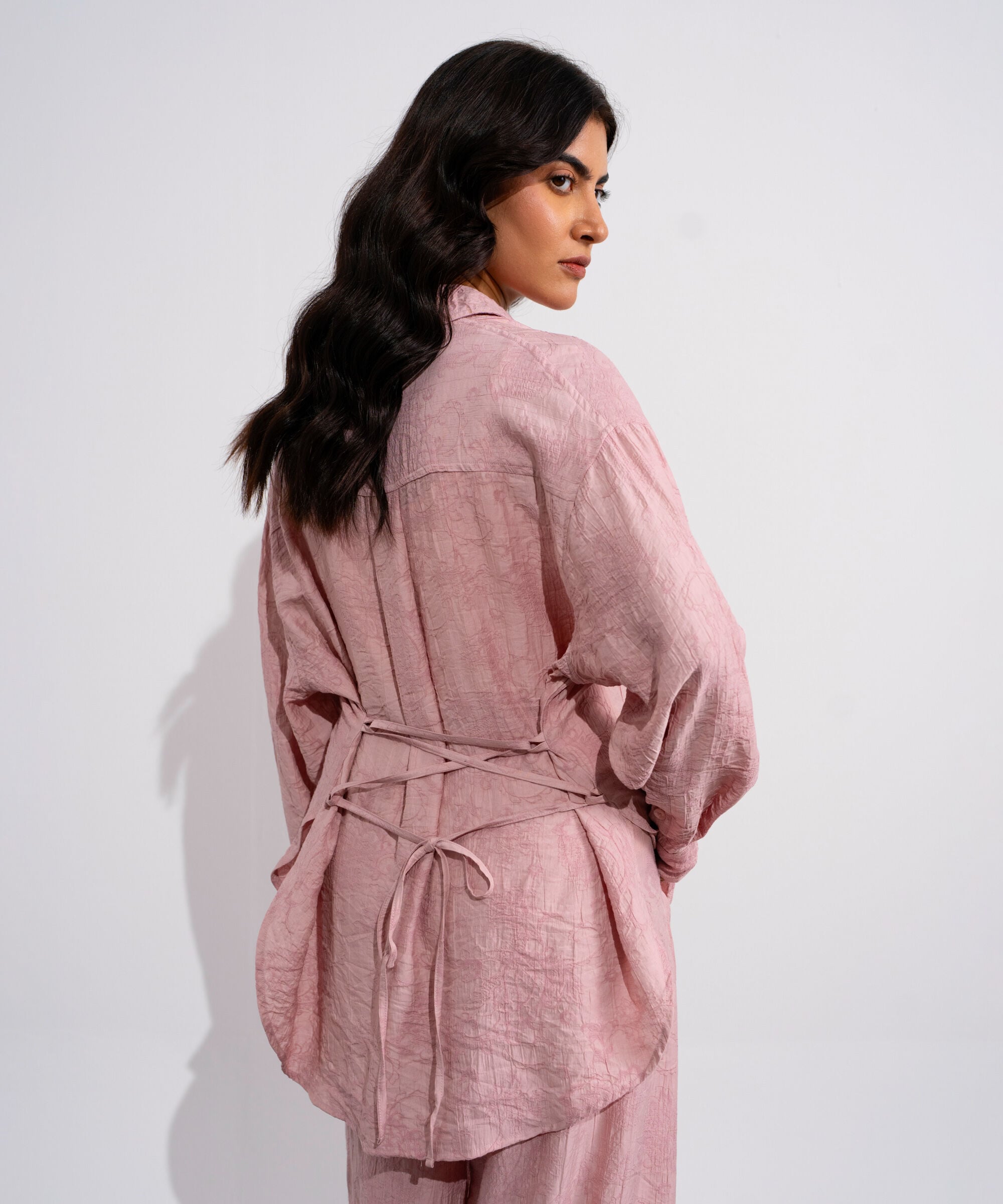 Textured Button-Through Shirt WTOPV0826046
