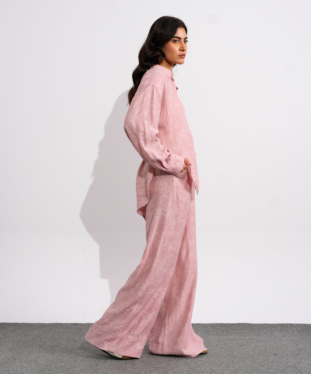 Textured Button-Through Shirt WTOPV0826046