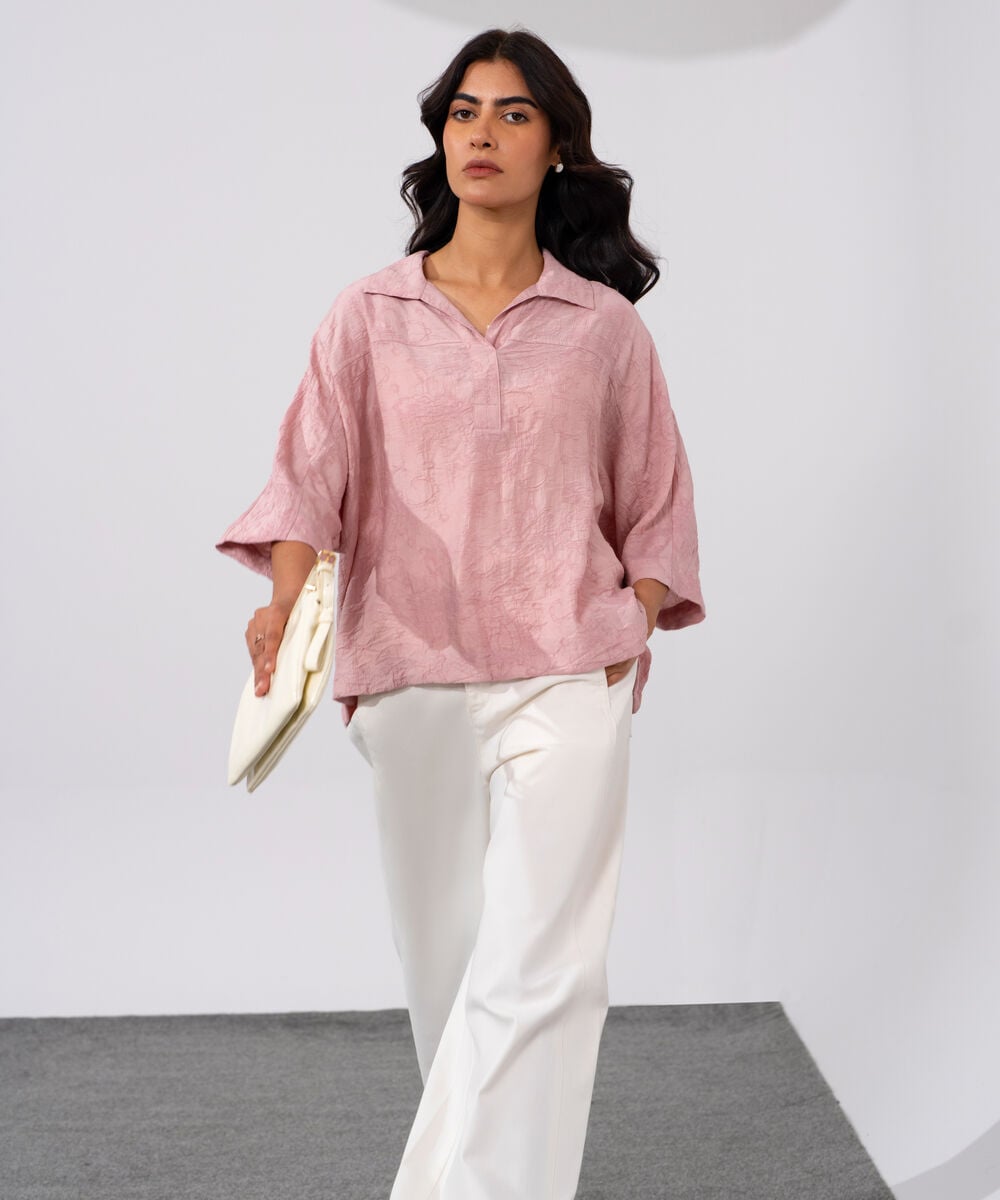 Loose Fit Top With Kimono Sleeves WTOPV0826047