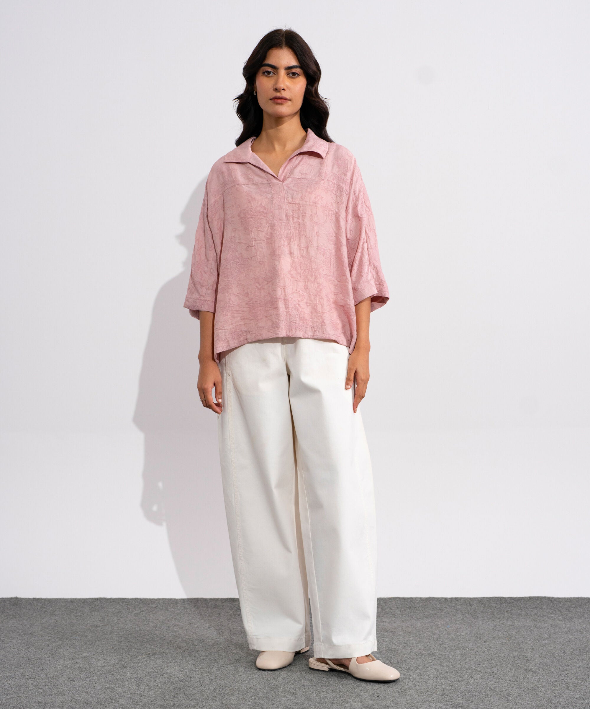 Loose Fit Top With Kimono Sleeves WTOPV0826047