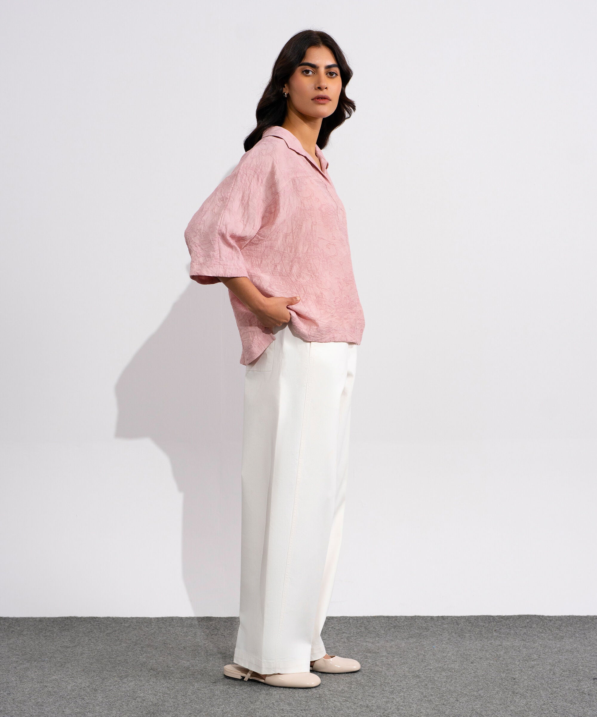 Loose Fit Top With Kimono Sleeves WTOPV0826047