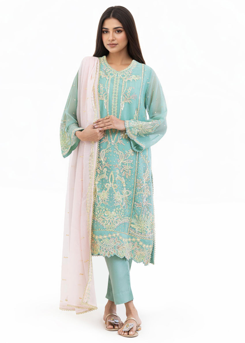 Sage-Chiffon-3 Piece (WU25FE3017P)