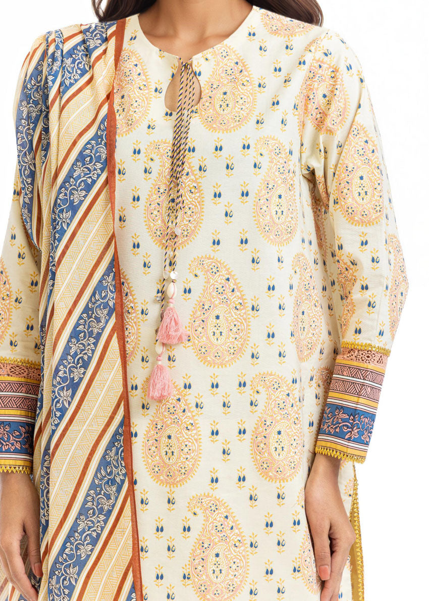 Mughal Paisley - 3 Pc (WU3PPBS26LI1F18)
