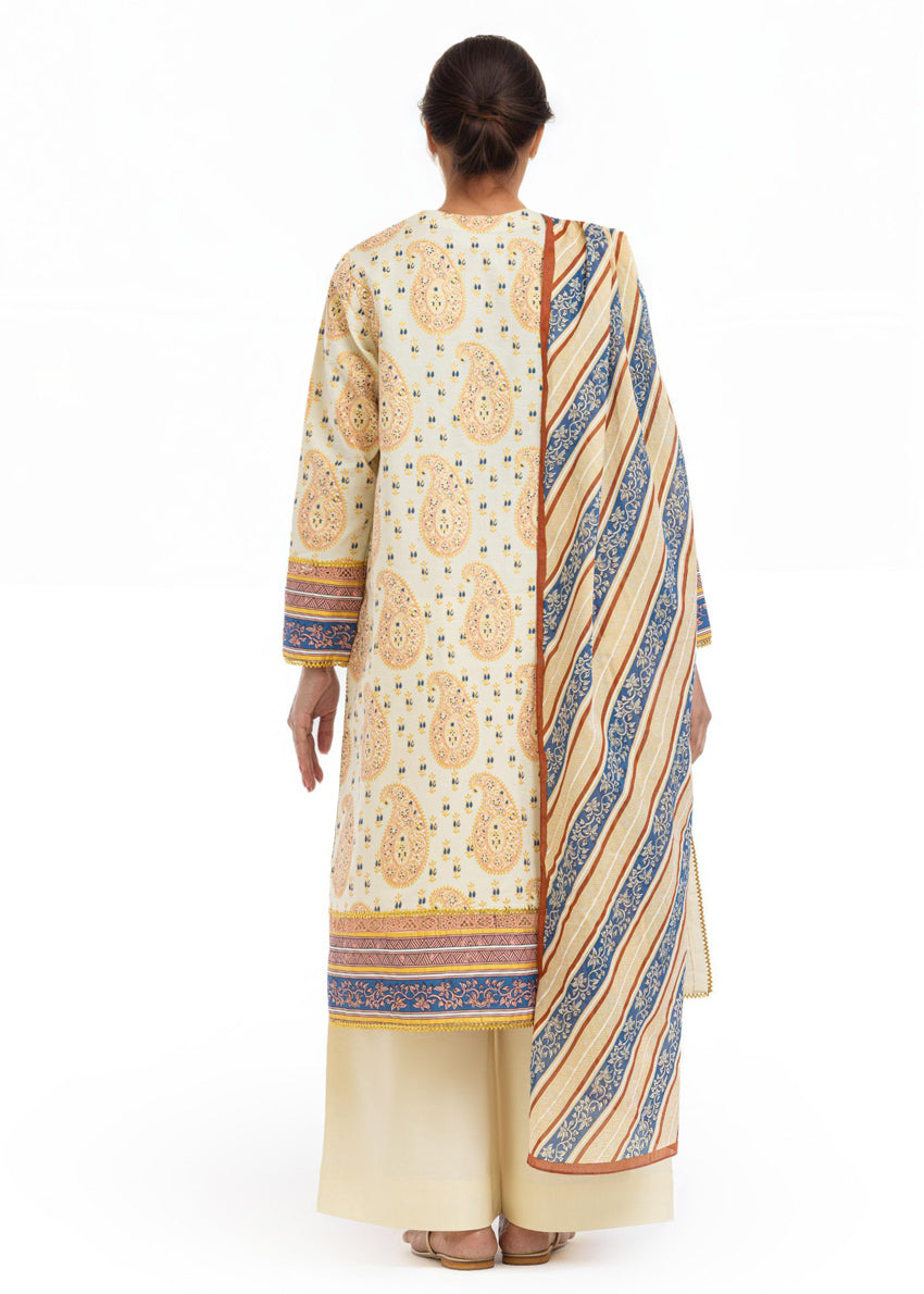 Mughal Paisley - 3 Pc (WU3PPBS26LI1F18)