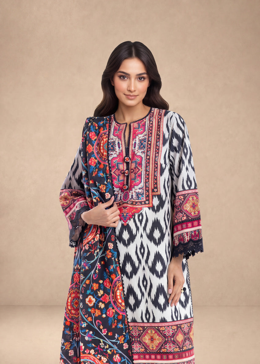 Gul Bahar - 3 Pc (WU3PPBS26LI2M77)