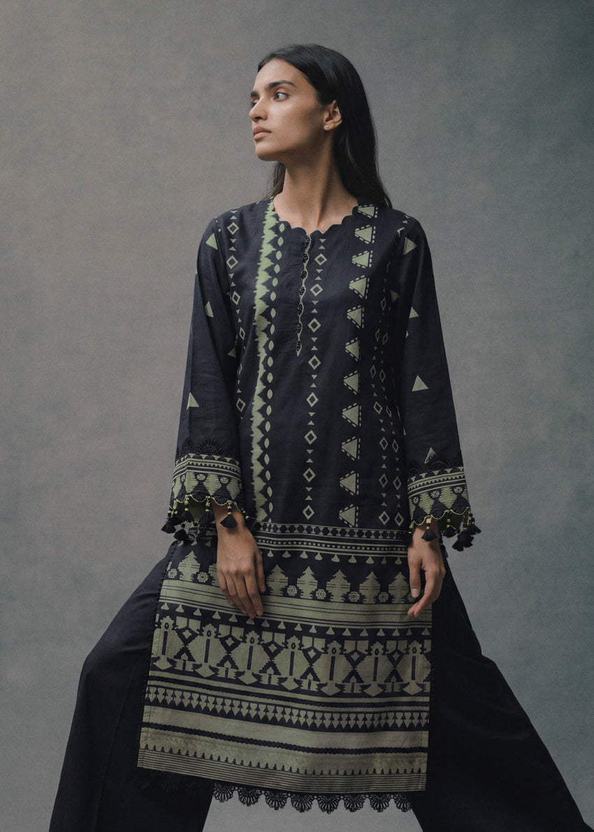 Black-Digital Printed Lawn-3 Piece (WU3PPBS26LI5J1)