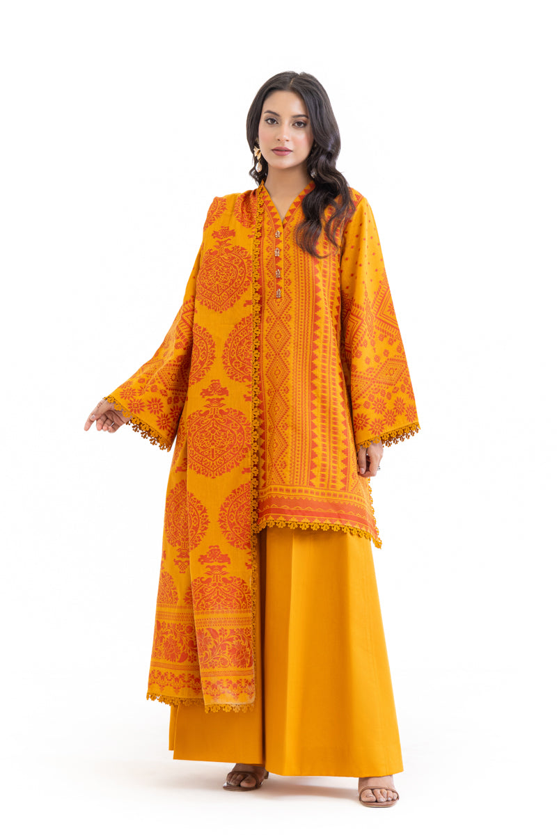 Orange-Jacquard-3 Piece (WU3PSBS26K2M23)