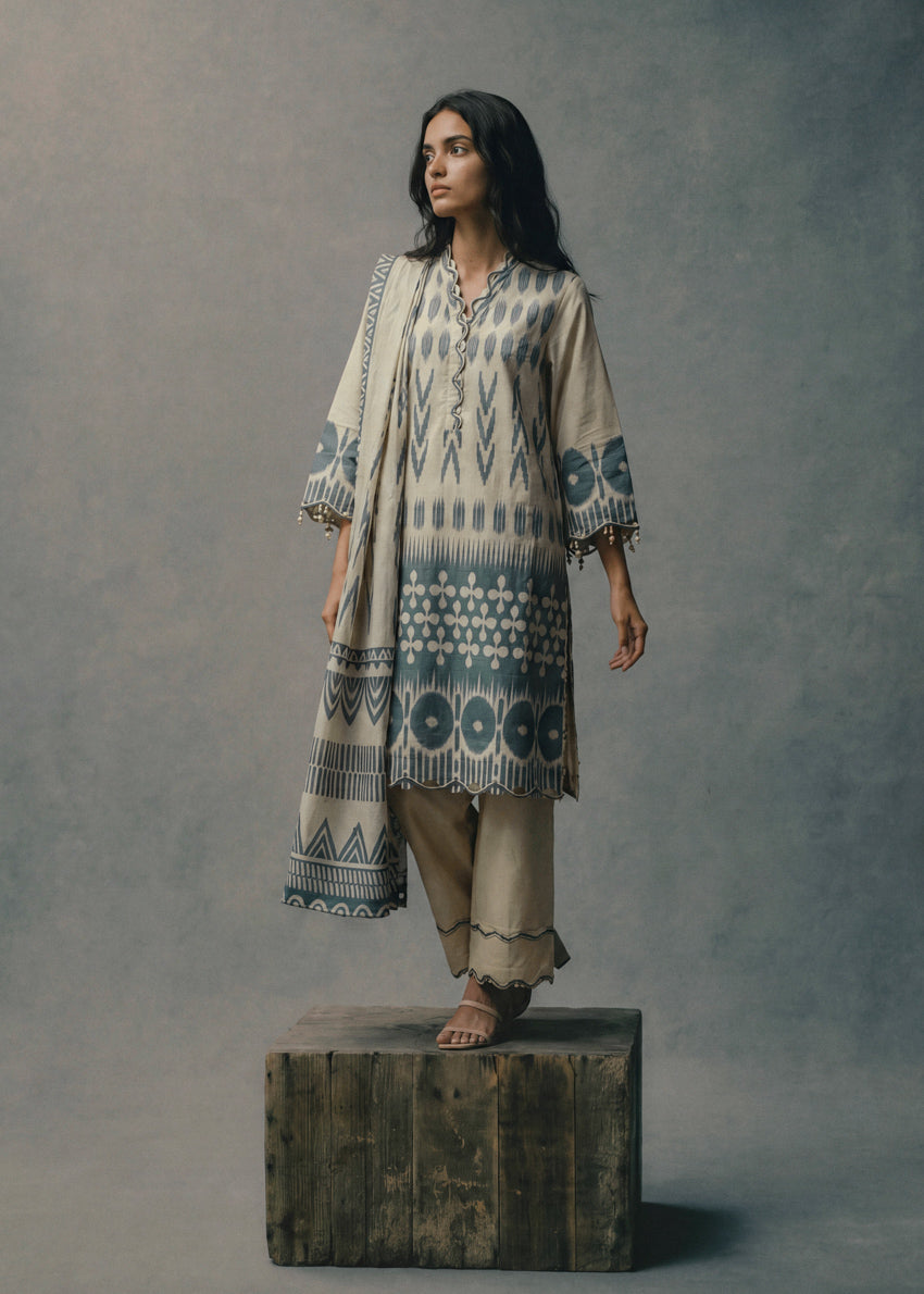 Beige-Digital Printed Lawn-2 Piece (WUSDPBS26LI5J3)