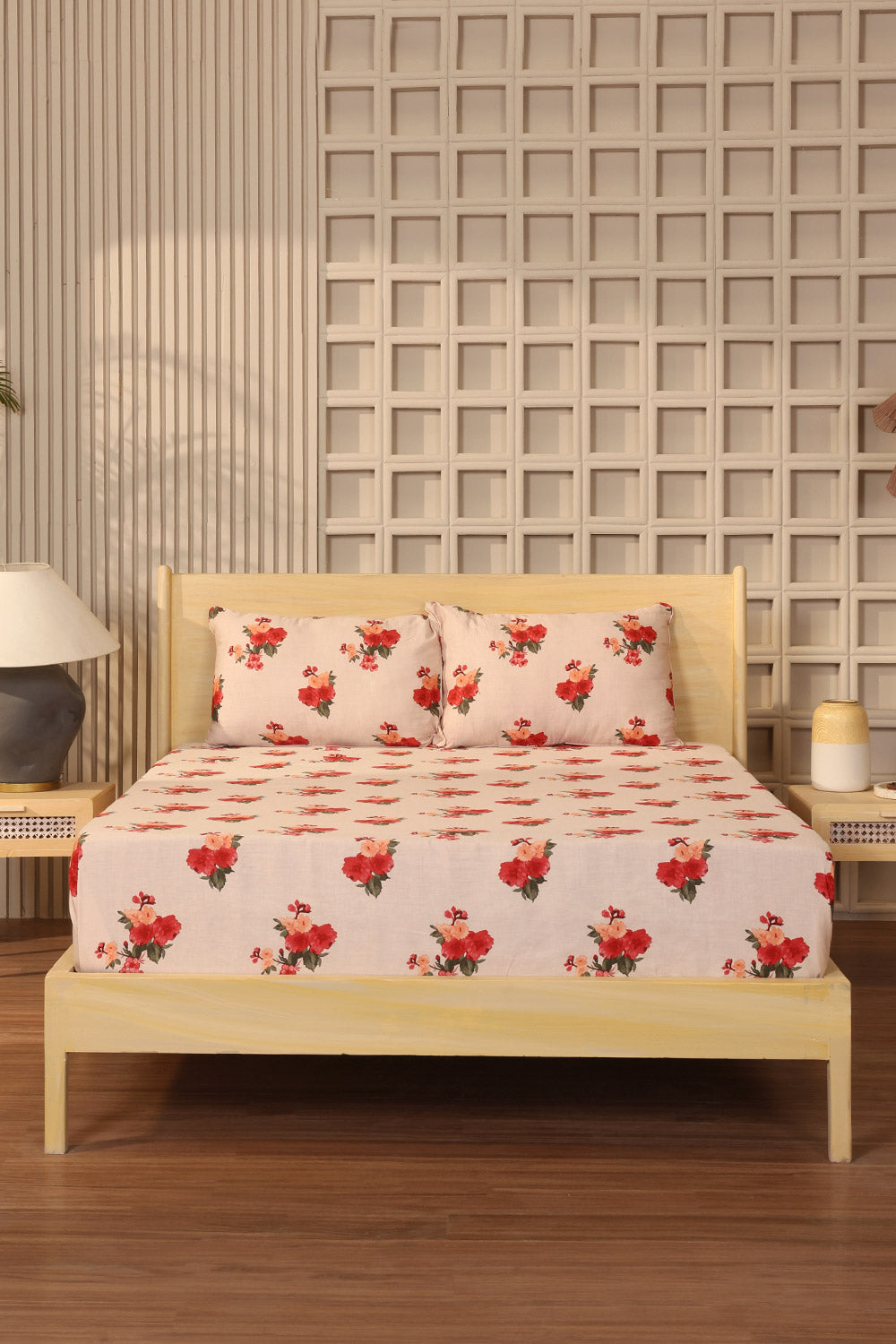 Water Blossom T-200 Bed Sheet Set