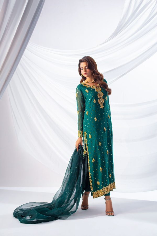 Sehrish Nadeem – Green Kamdani Style