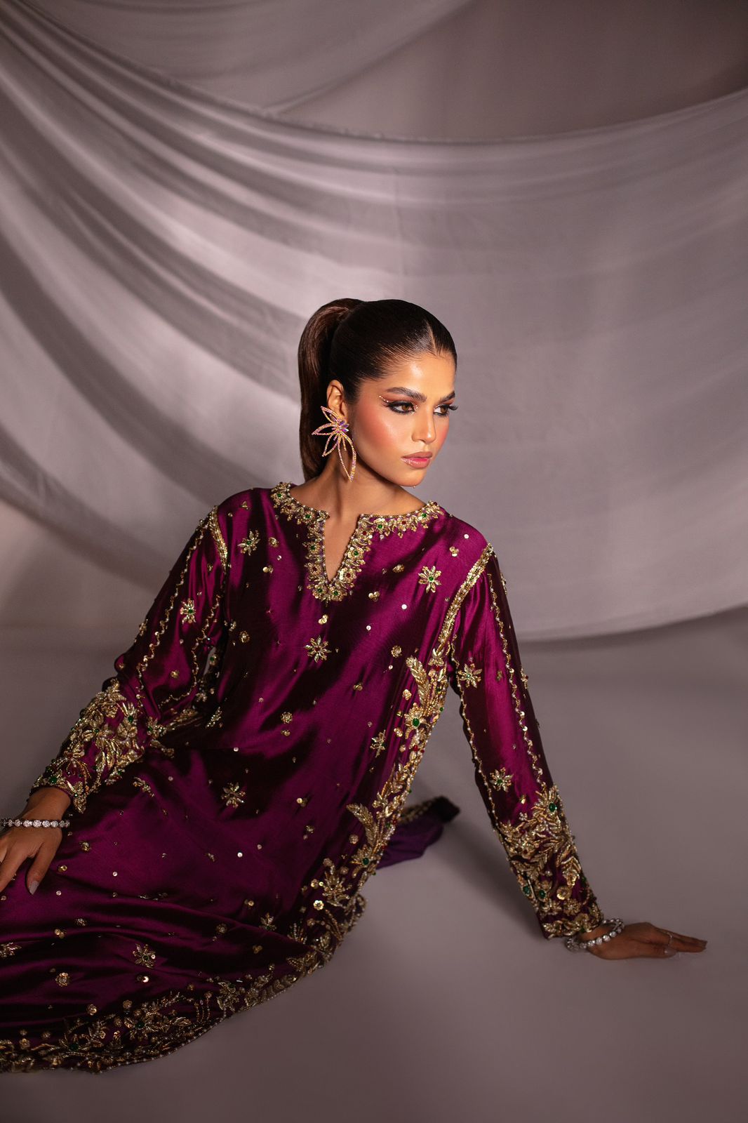 Expressive Magenta Style — Mairaz Magenta Three-Piece Suit