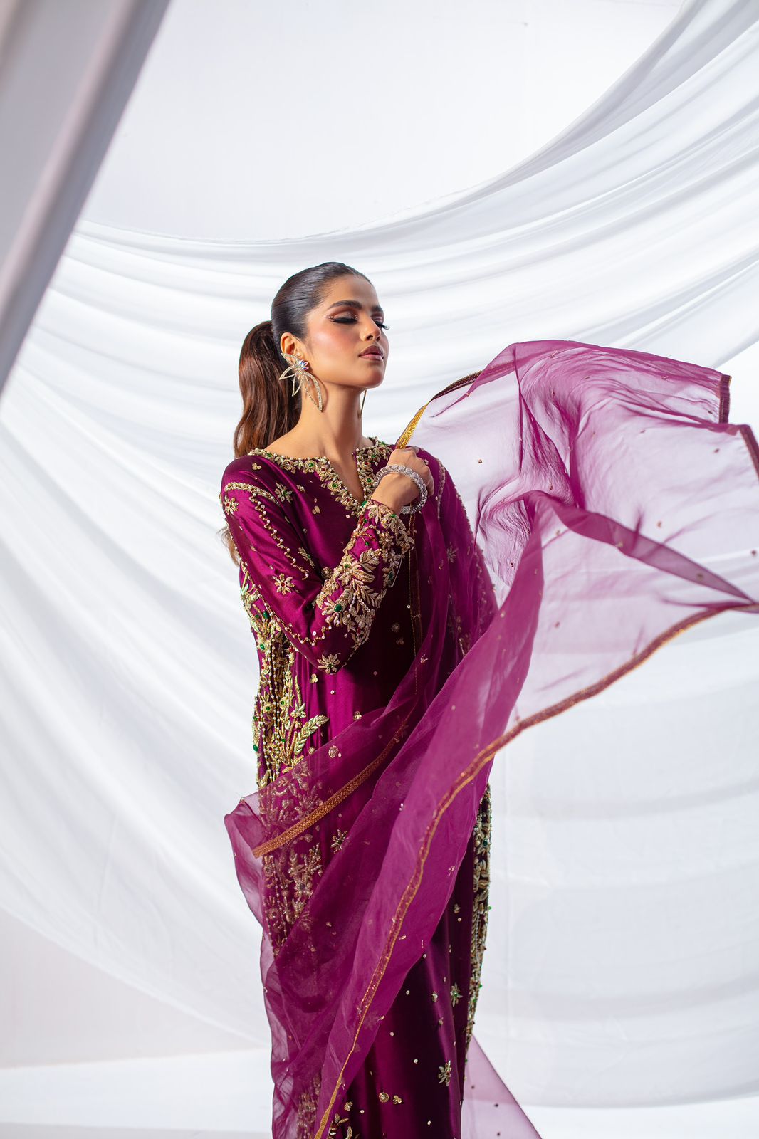 Expressive Magenta Style — Mairaz Magenta Three-Piece Suit