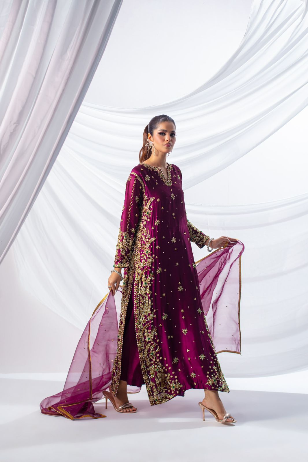 Expressive Magenta Style — Mairaz Magenta Three-Piece Suit