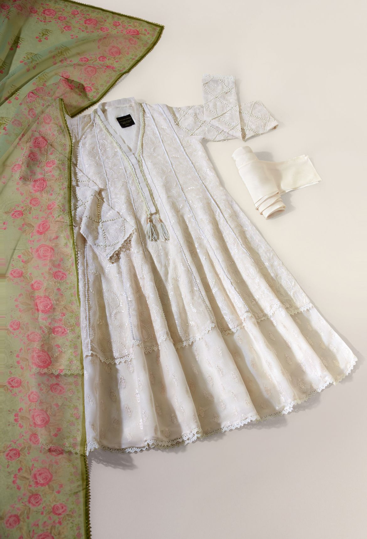 Ivory Long Pishwas