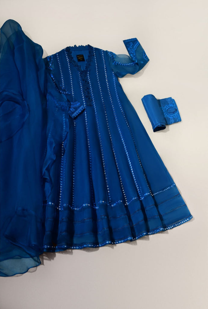 Teal Blue Pishwas