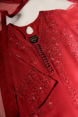 Crimson Embroidered