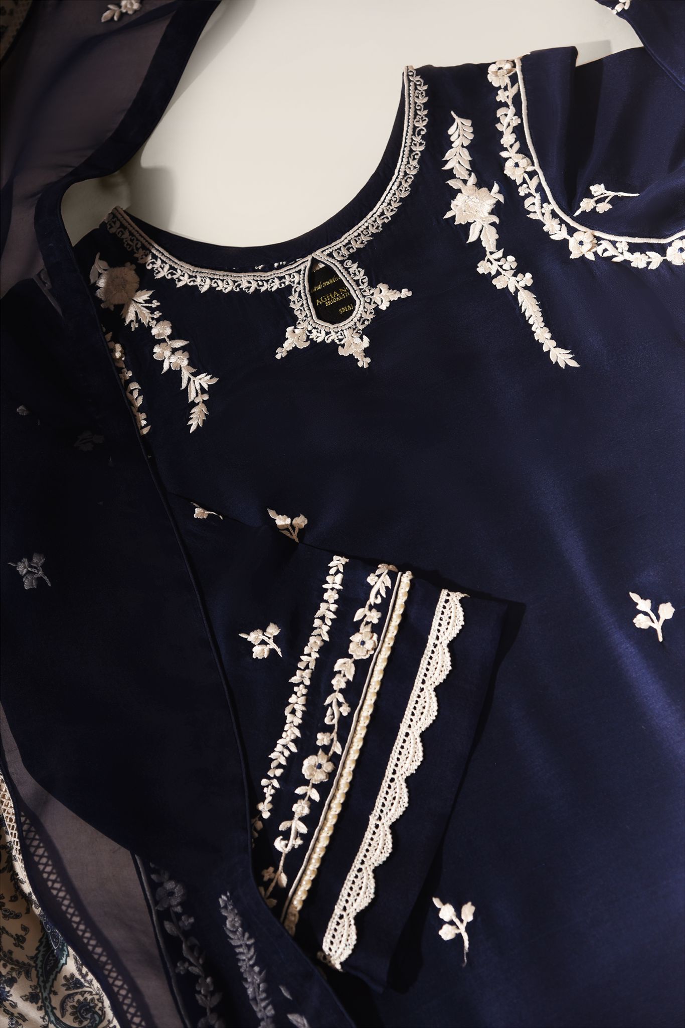 Tahzeeb Embroidered with Raw Silk Shawl