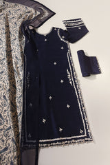 Tahzeeb Embroidered with Raw Silk Shawl