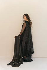 Black Silk Pishwas