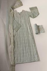 Areesha Embossed Ice Green