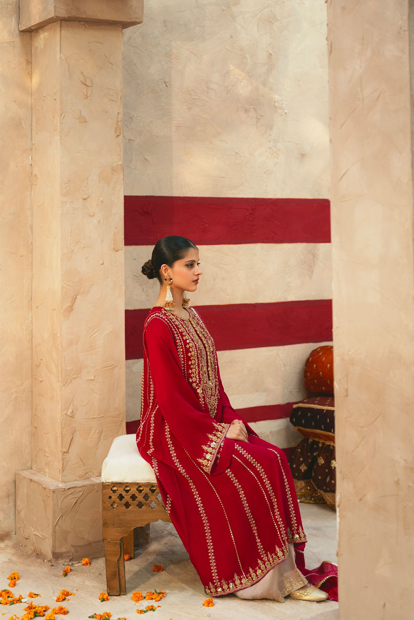 Bloomy Regalia Kaftan by Alizay Saad