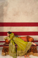 Mehndi Green Pishwas