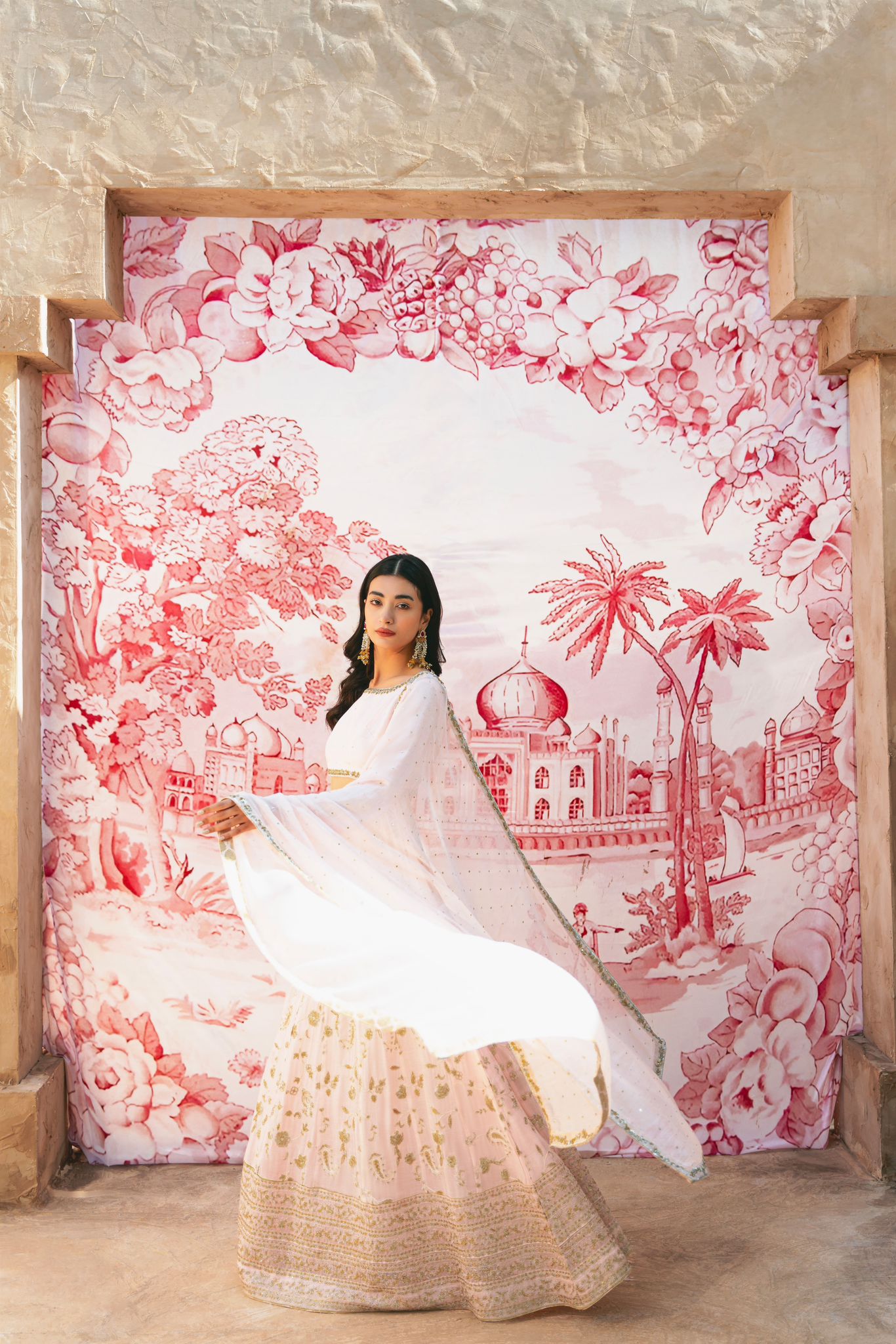 Pastel Pink Sharara Set