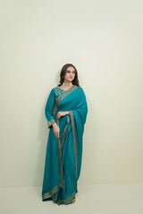 Teal Brocade