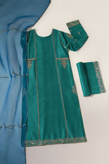 Mahnoor Green Zari