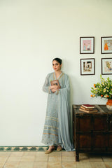 Ice blue Chikan