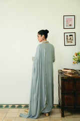 Ice blue Chikan