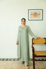Mint Green Chikankari