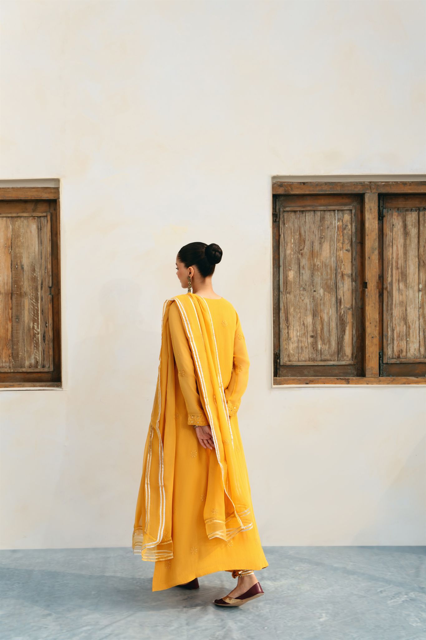 Marigold Chikankari