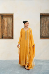 Marigold Chikankari
