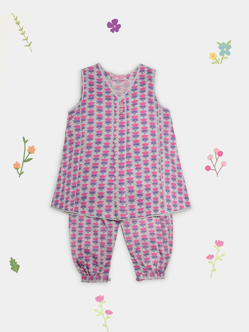 (Kids) - 2 Piece Digital Printed Lawn Suit FKD-063