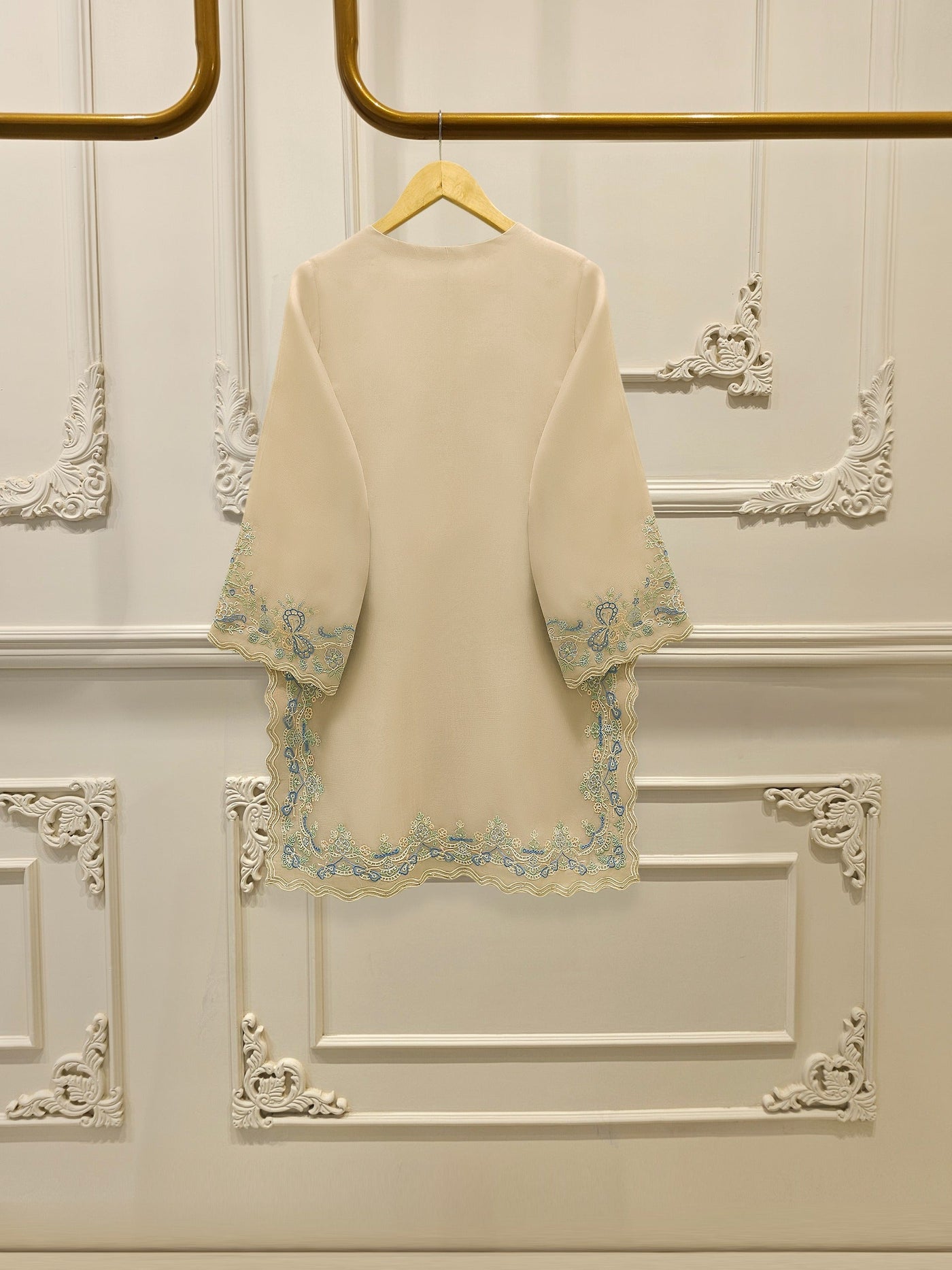 3 Piece - Pure Embroidered Organza Suit S112181