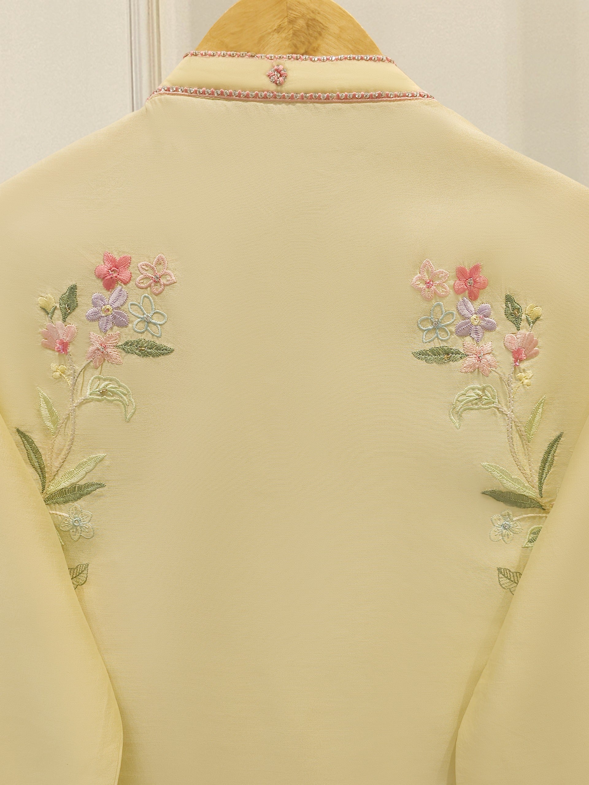 3 Piece- Pure Khaddi Silk Embroidered Suit S112240