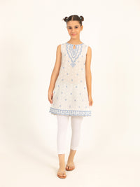 (Kids) 2 Piece - Embroidered Lawn Suit FKD-083