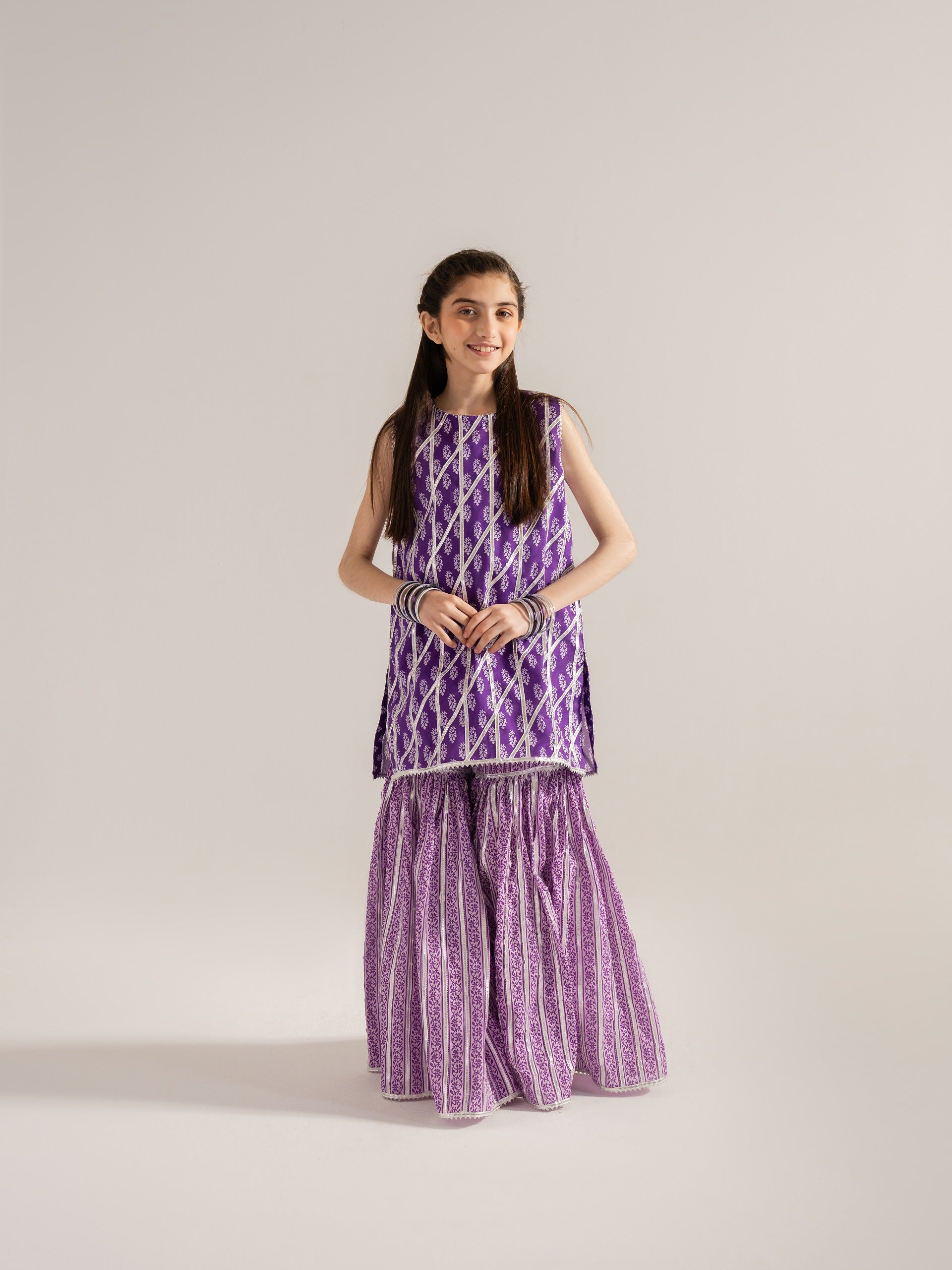 (Kids) - 2 Piece Digital Printed Lawn Suit FKD-030